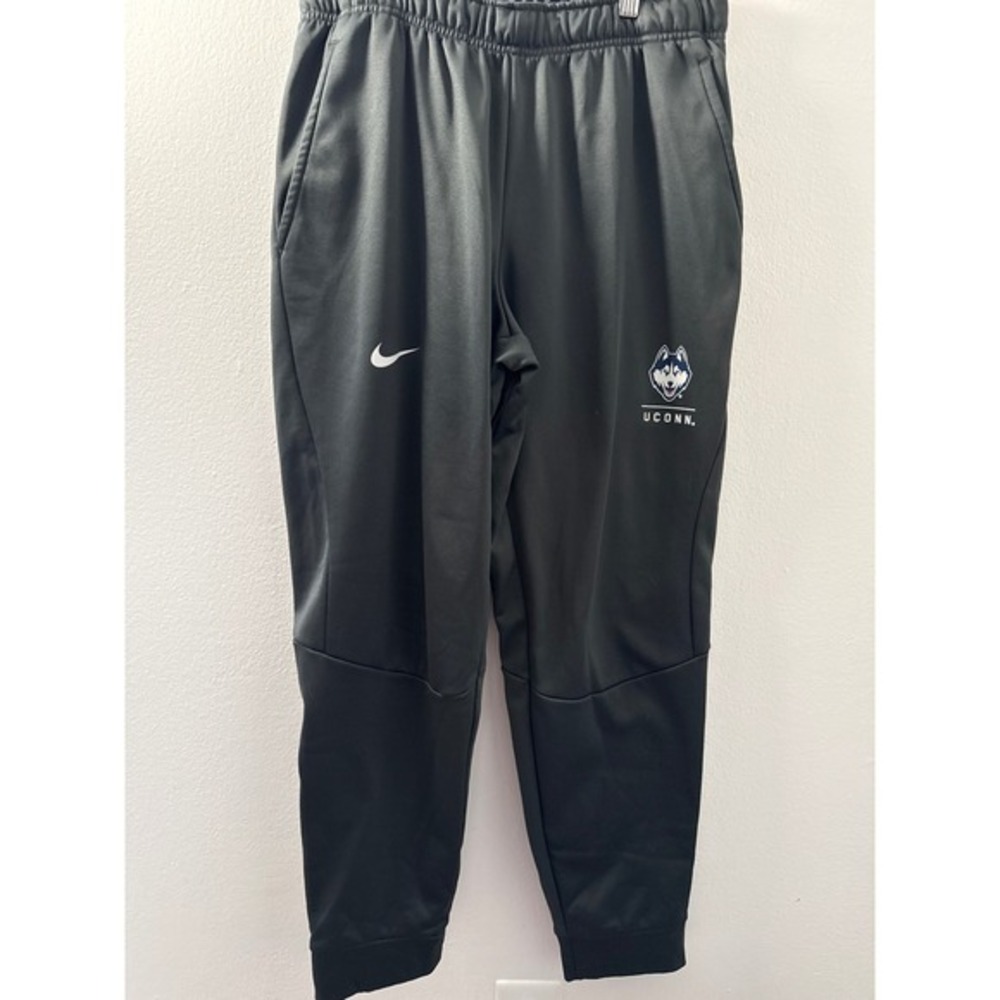 Nike Men's Therma Tapered Pants Medium Gray UConn Huskies NCAA Fleece Pant‎